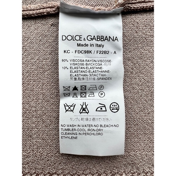 🤍 Dolce & Gabbana Nude Pink Light Cardigan 🤍 - Picture 5 of 5